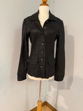 Beautiful Stitch's black leather jacket